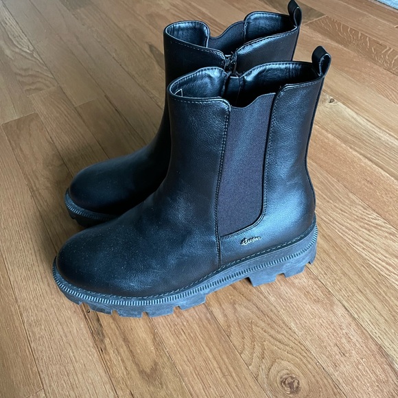 Sugar Shoes - Black Leather Ankle Boots
